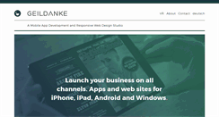 Desktop Screenshot of geildanke.com