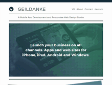 Tablet Screenshot of geildanke.com